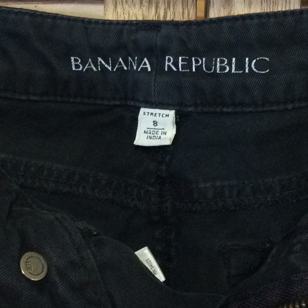 Banana Republic Black Skinny Chino pants size 8